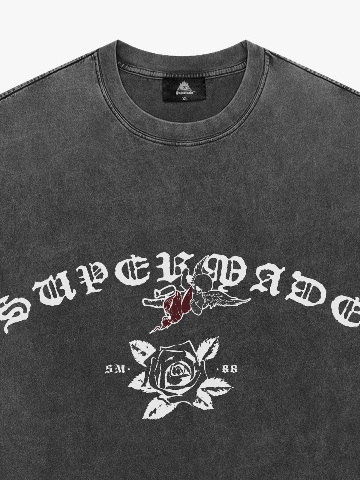 Original Retro Graphic Print T-Shirt-Fineriform