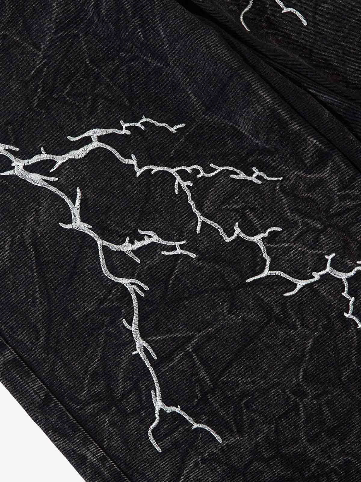 Thesupermade High Street Hip-hop Distressed Washed Jeans - 2185-Fineriform