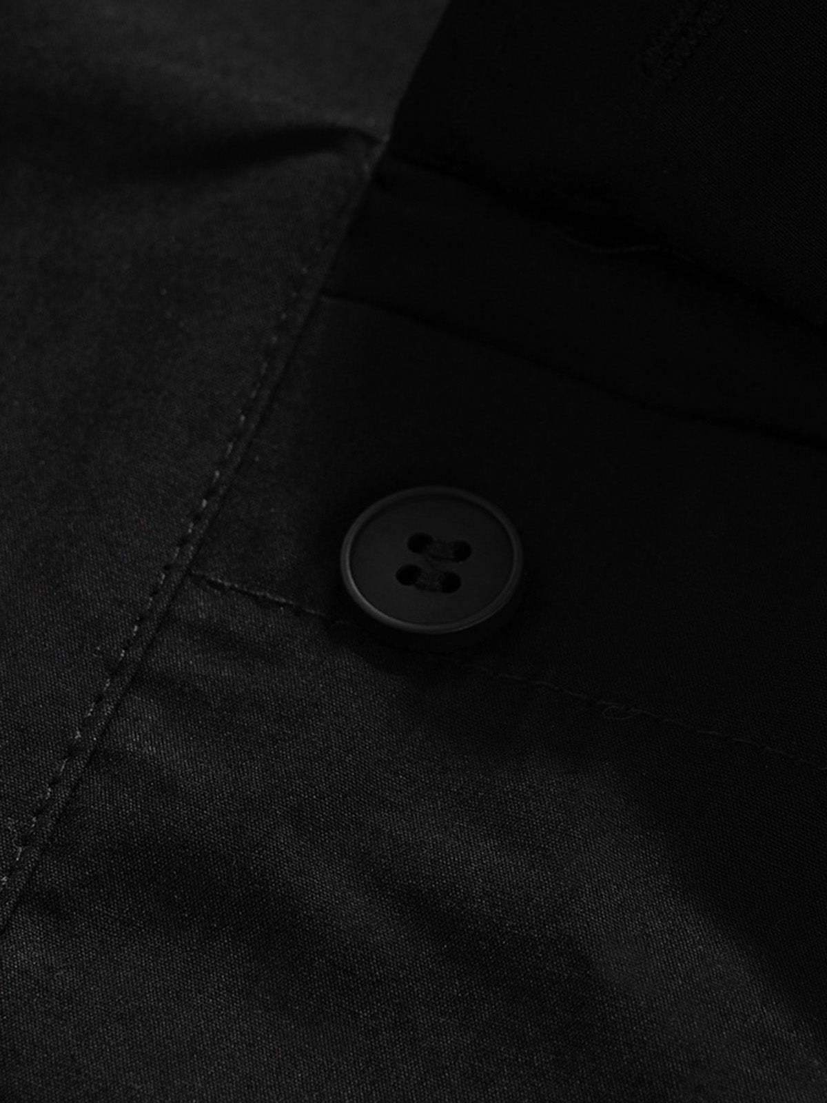 Woven Multi-Pocket Baggy Flared Pants - 2321-Fineriform