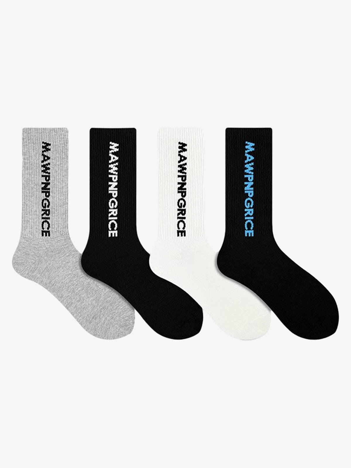 Thesupermade Street Letter Sports Socks-Fineriform