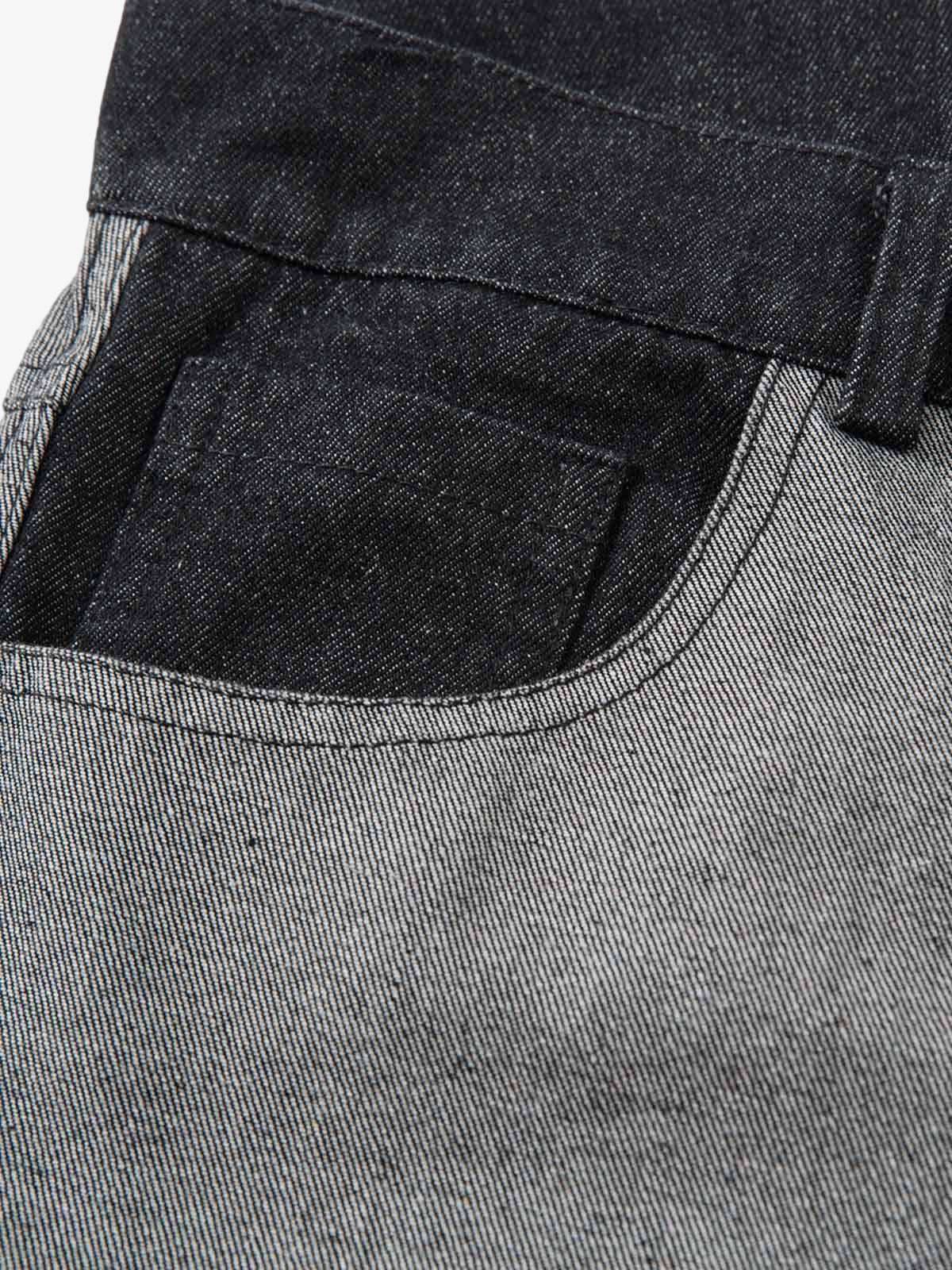 Tribal Flame Print Baggy Jeans-Fineriform