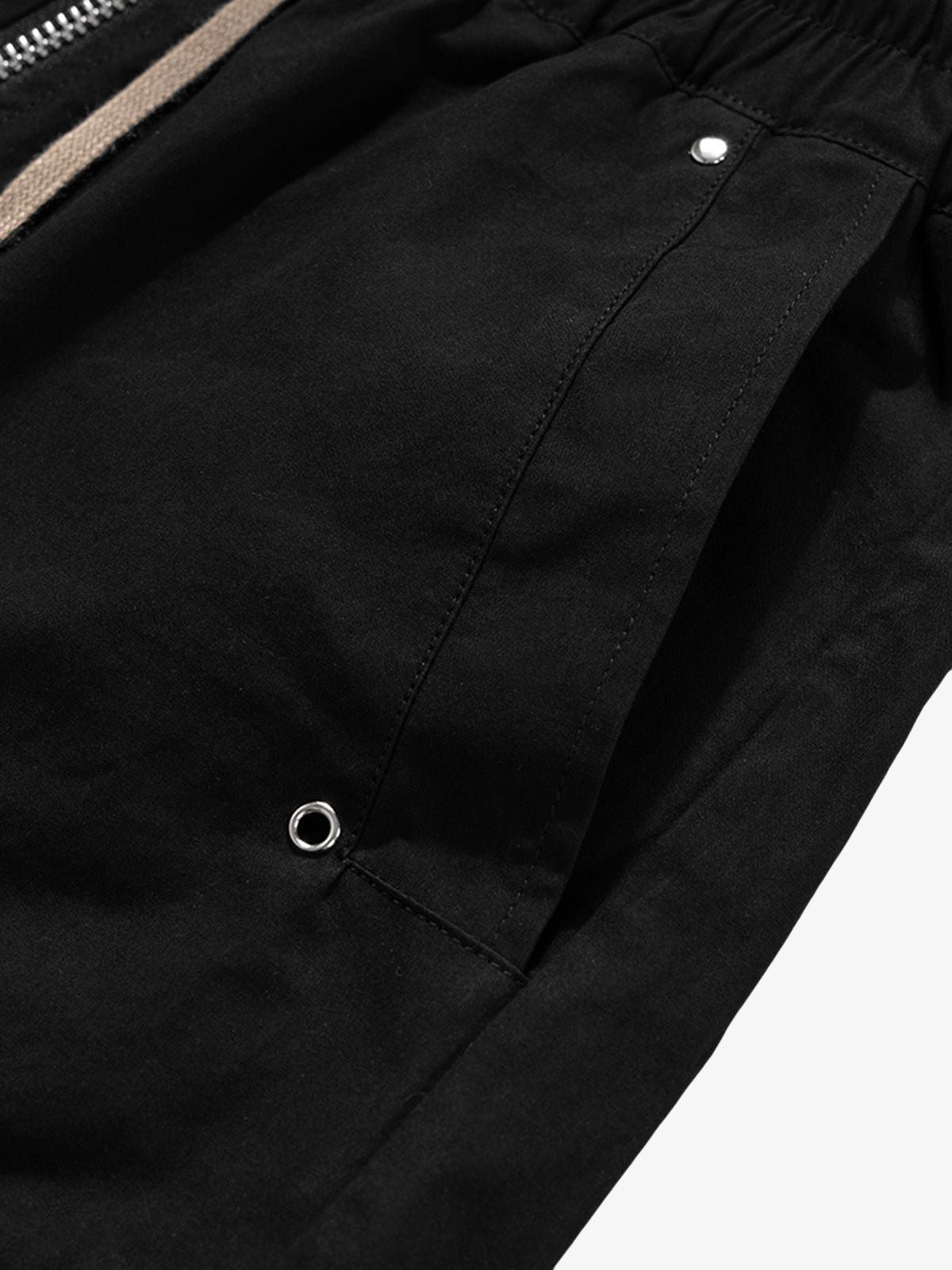 Woven Multi-Pocket Baggy Flared Pants - 2321-Fineriform