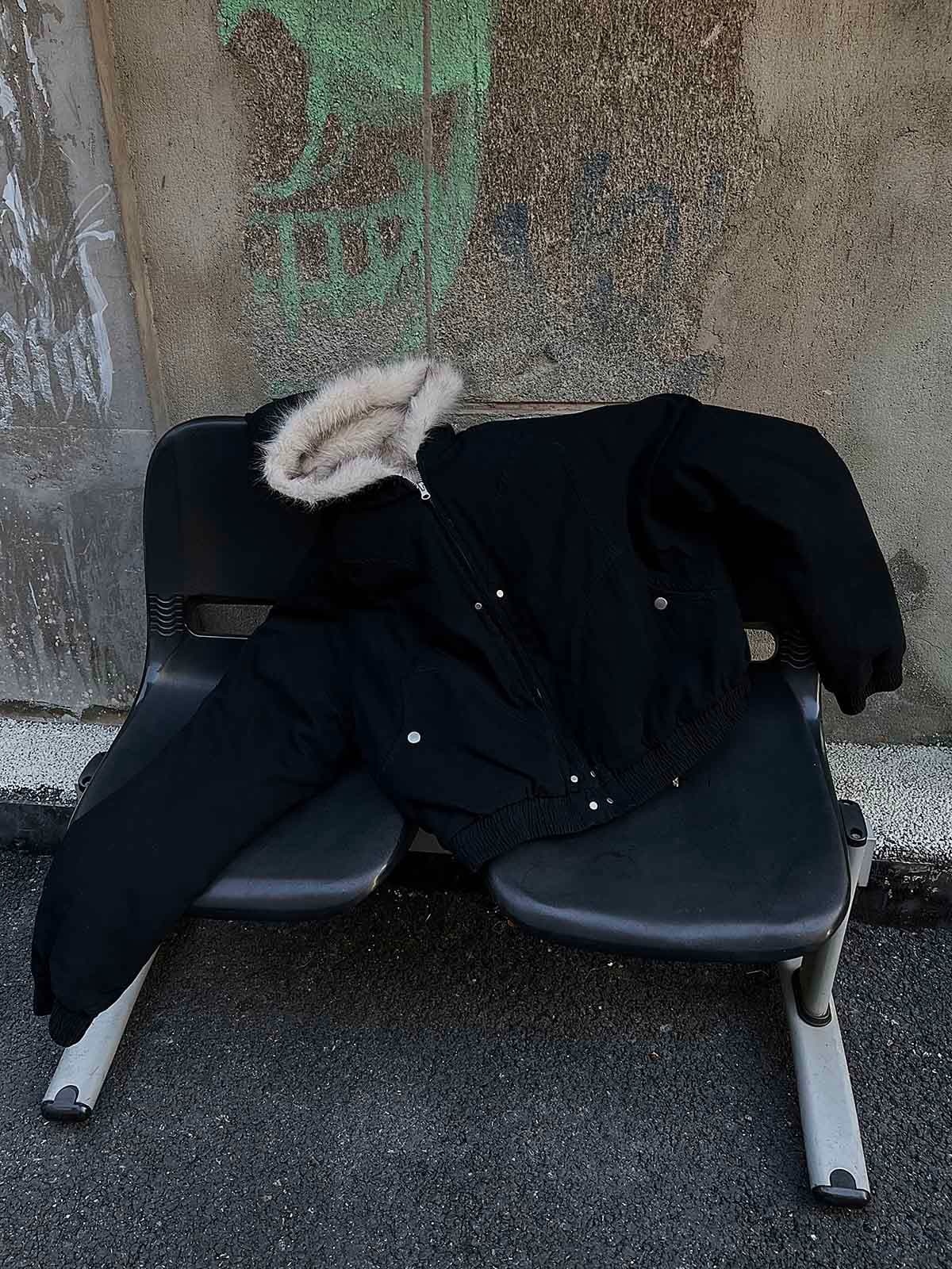 Spliced Fur Hooded Quilted Jacket - 2285-Fineriform