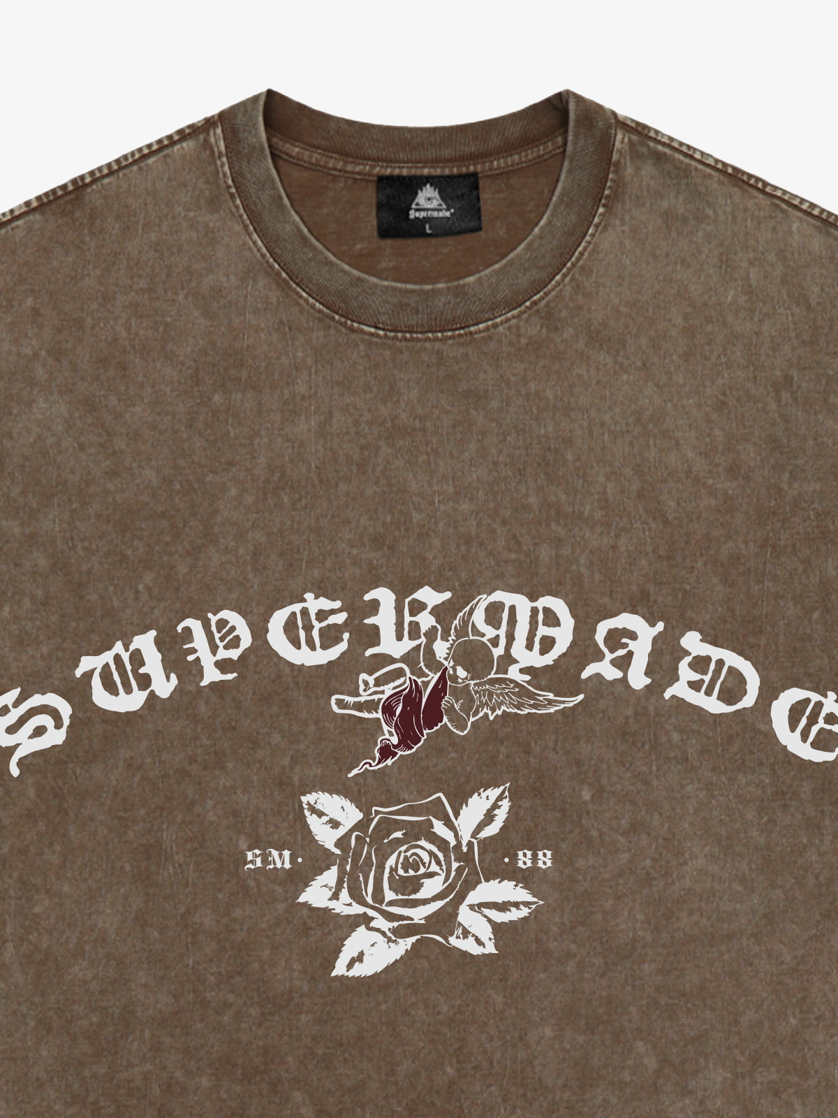 Original Retro Graphic Print T-Shirt-Fineriform