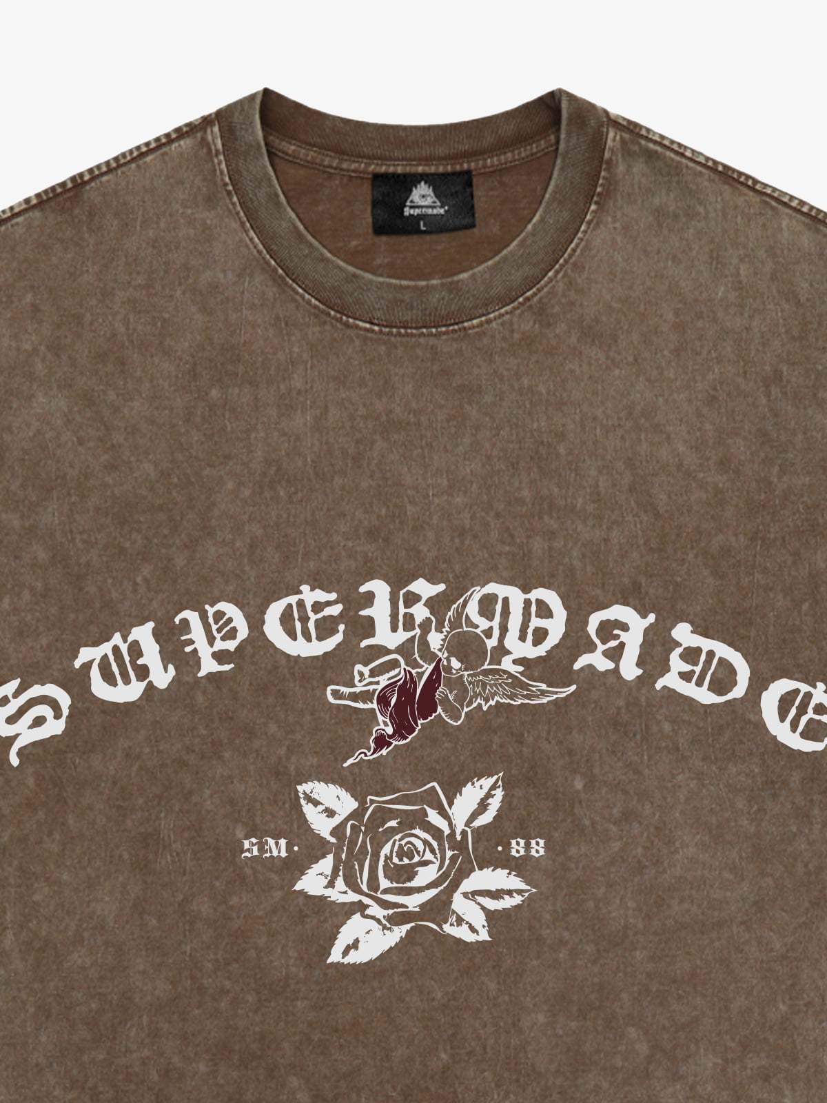 Original Retro Graphic Print T-Shirt-Fineriform