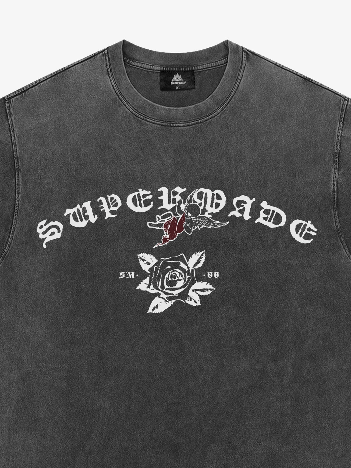 Original Retro Graphic Print T-Shirt-Fineriform