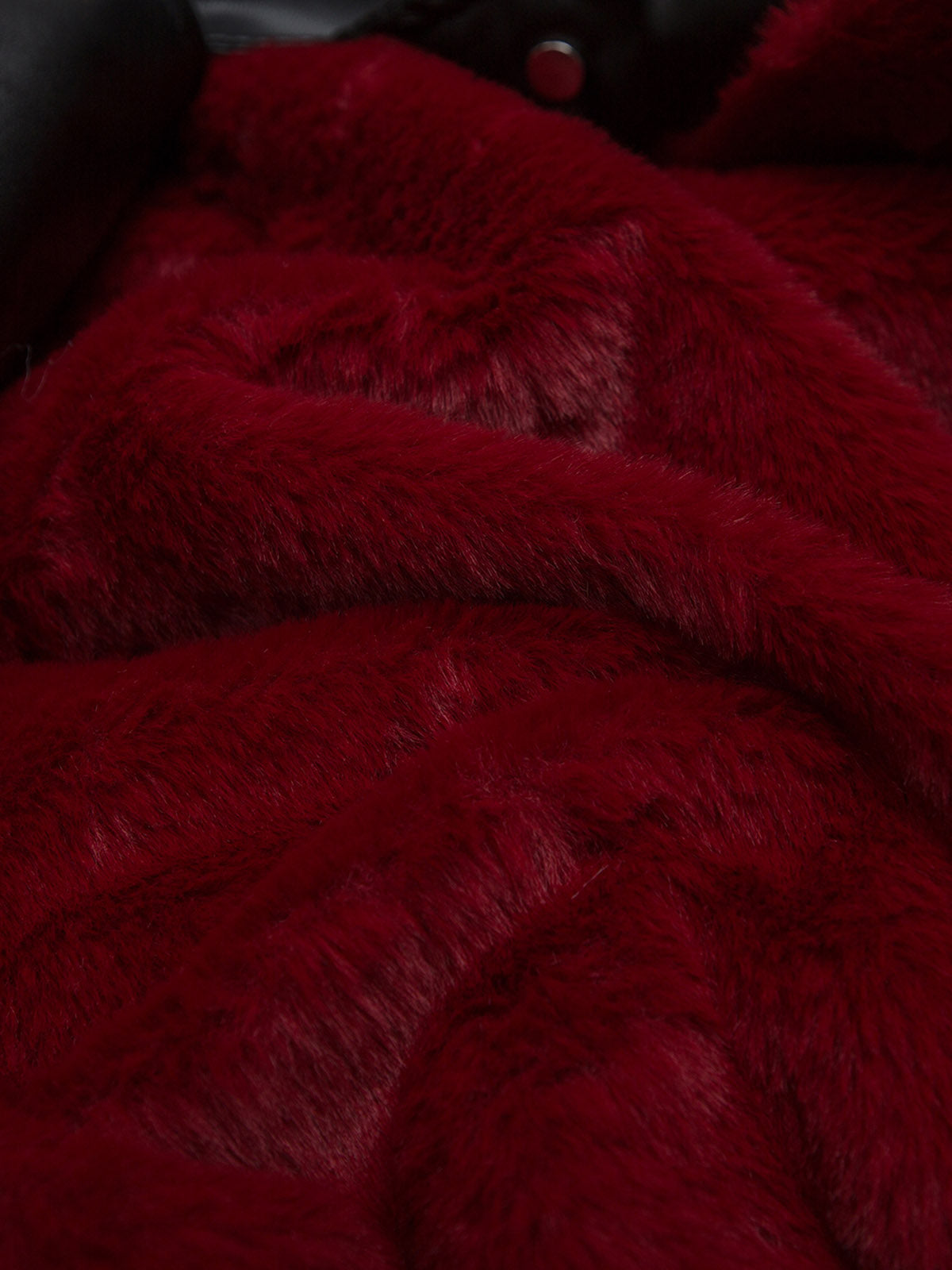 Deconstructed Multi Pocket Fur Hooded PU Leather Jacket-Fineriform