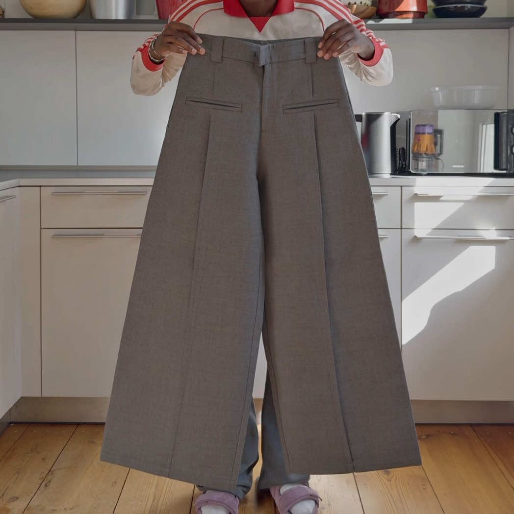 FLAT-POCKET PLEATED PANTS-Fineriform