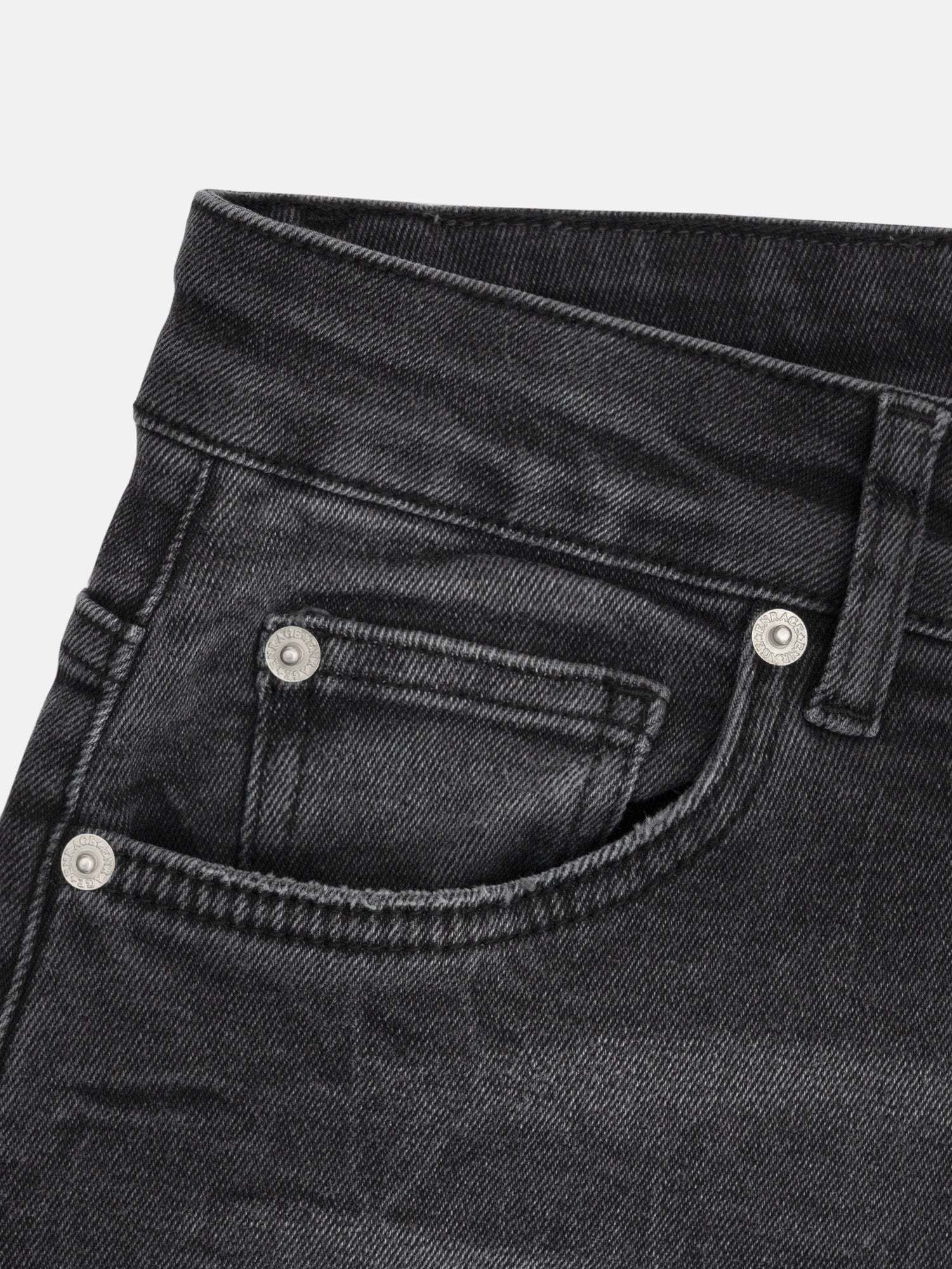 DENIM JORTS - WASHED BLACK-Fineriform