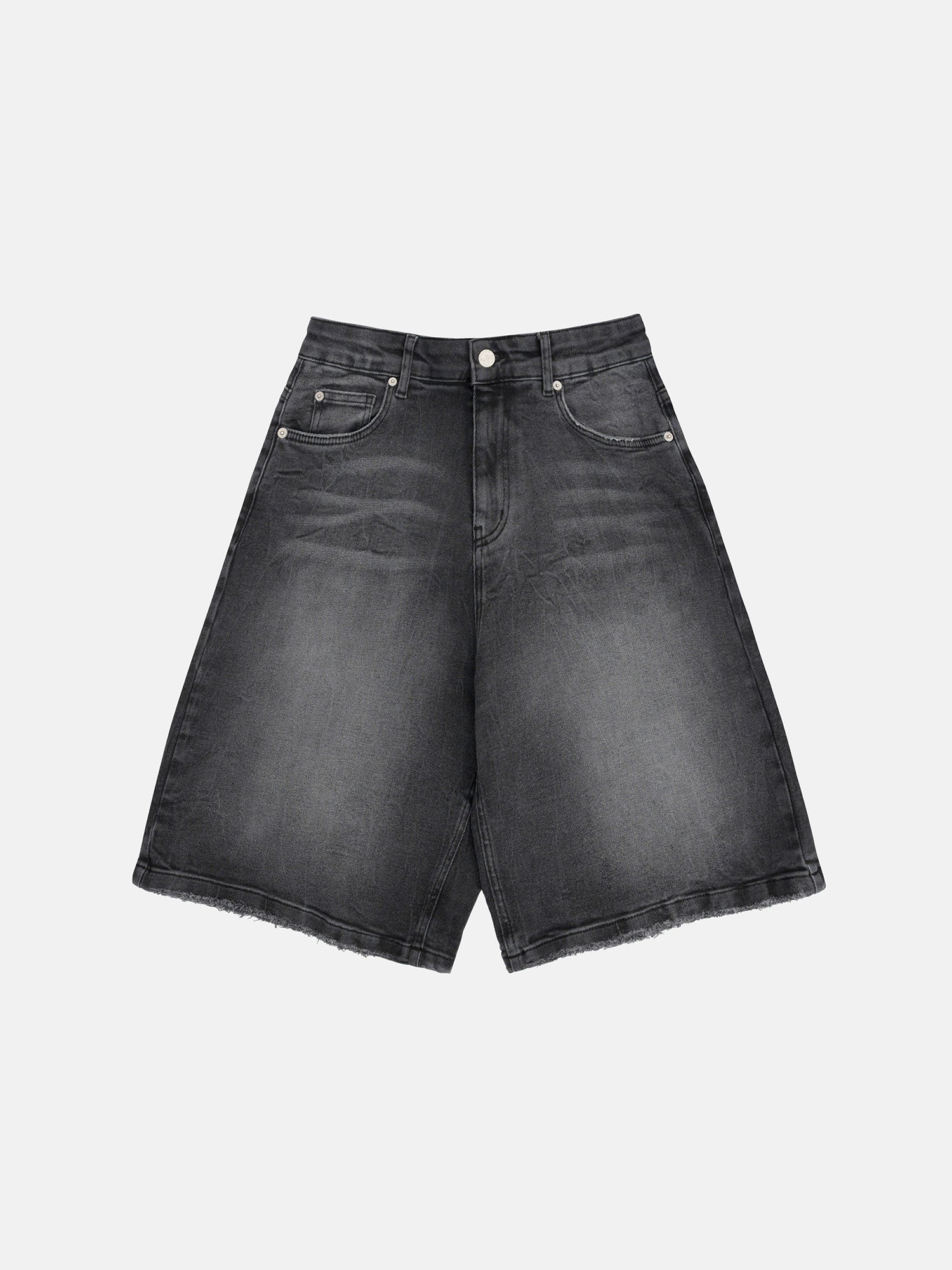 DENIM JORTS - WASHED BLACK-Fineriform