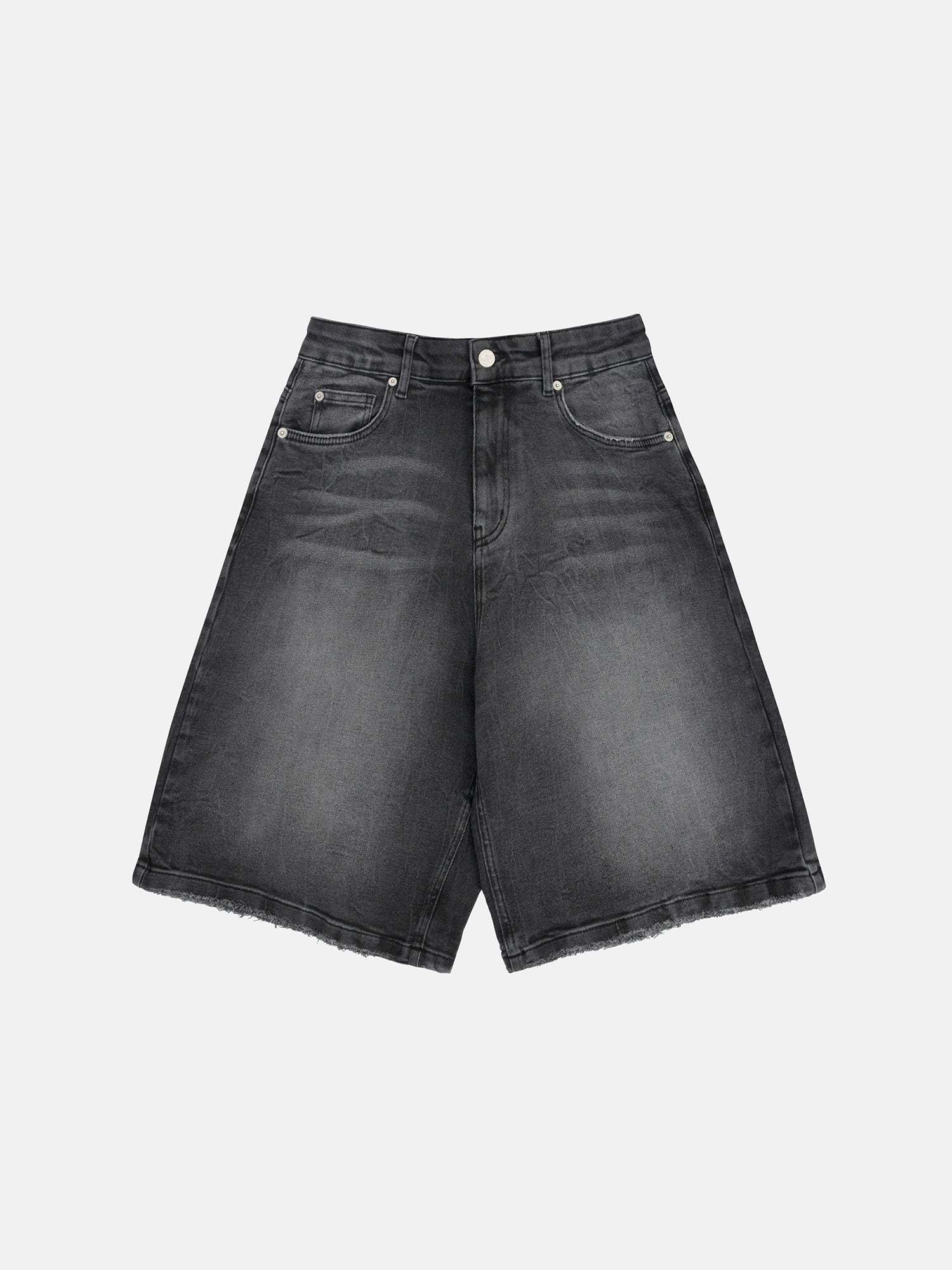 DENIM JORTS - WASHED BLACK-Fineriform