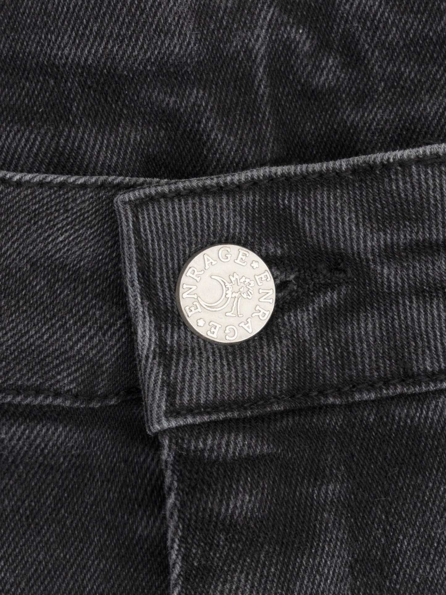 DENIM JORTS - WASHED BLACK-Fineriform