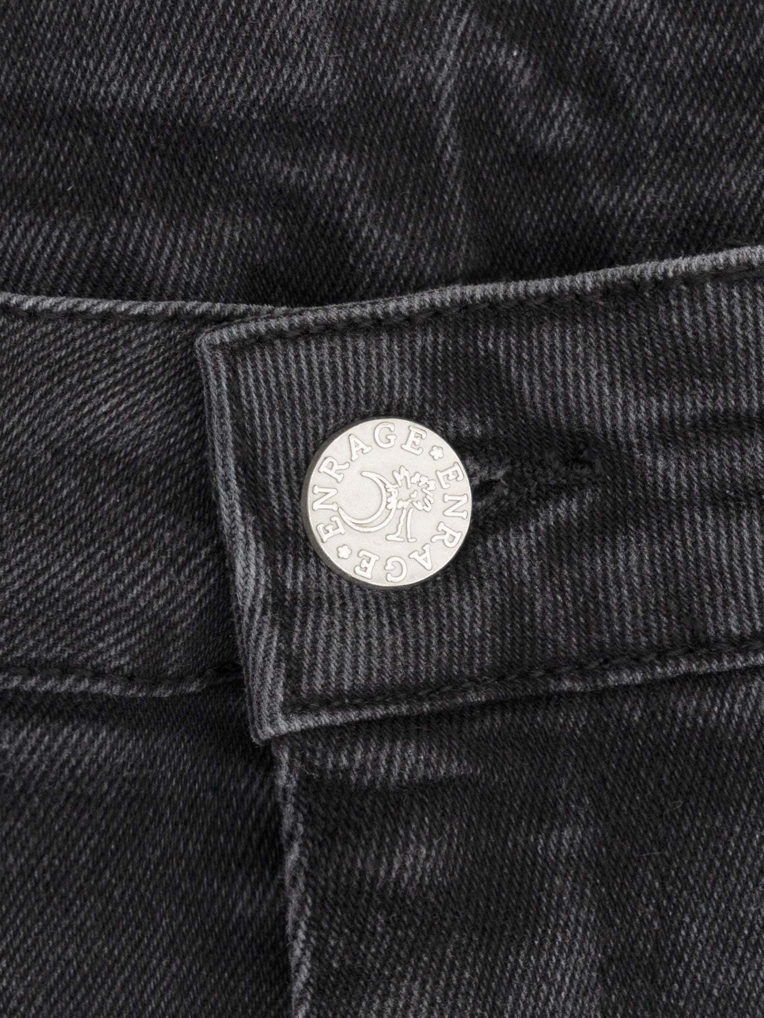 DENIM JORTS - WASHED BLACK-Fineriform