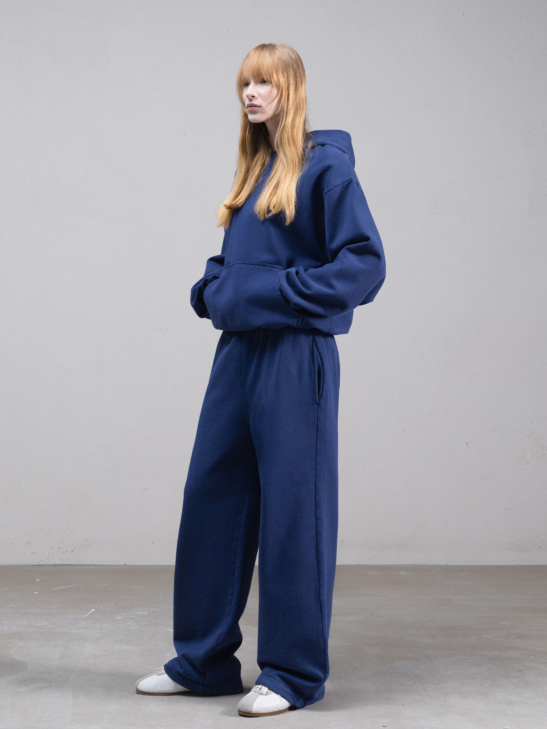 THE BLANC SWEATPANTS - VINTAGE NAVY-Fineriform