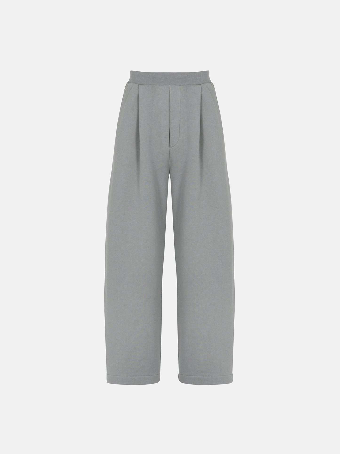 PLEATED SWEATPANTS - GRAY-Fineriform