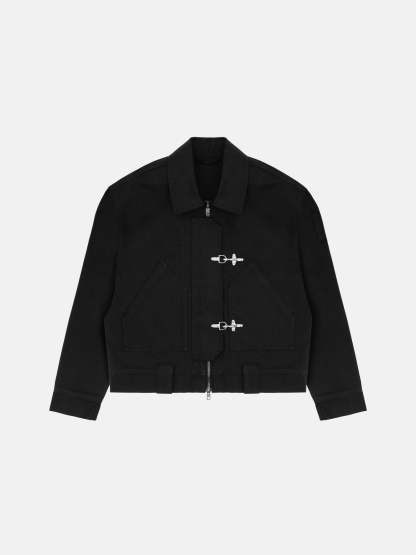 FATIGUE JACKET - BLACK-Fineriform