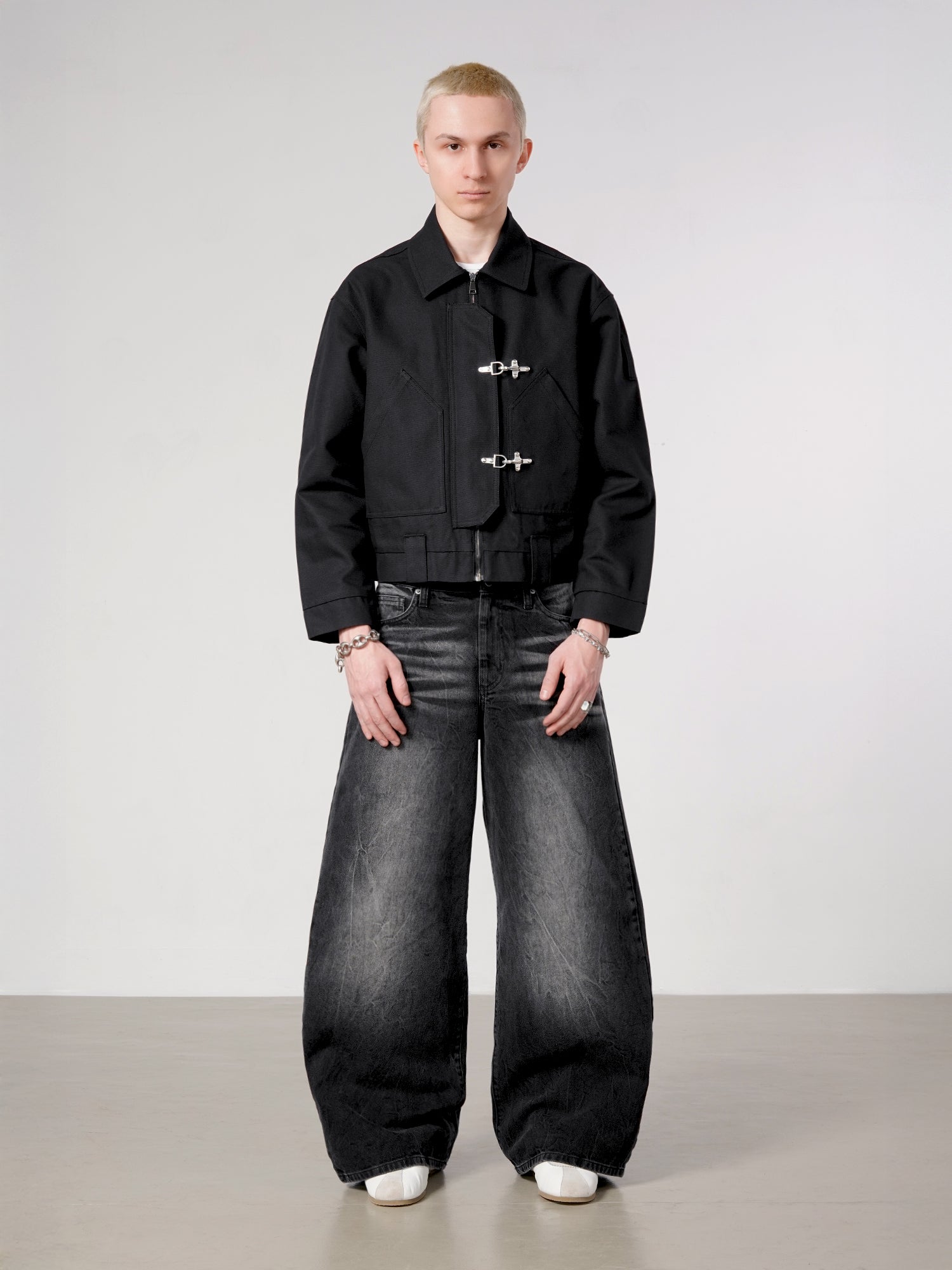 FATIGUE JACKET - BLACK-Fineriform