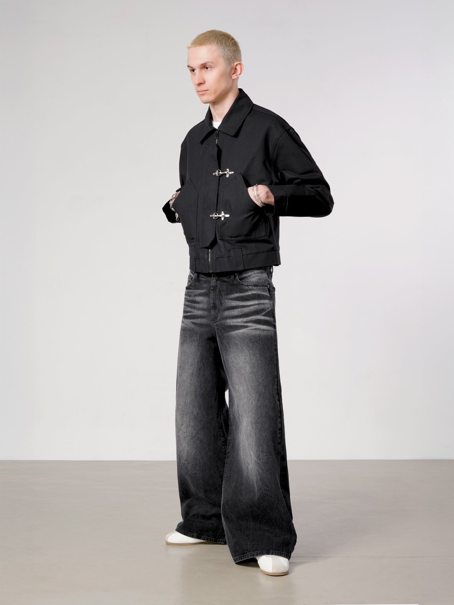 FATIGUE JACKET - BLACK-Fineriform