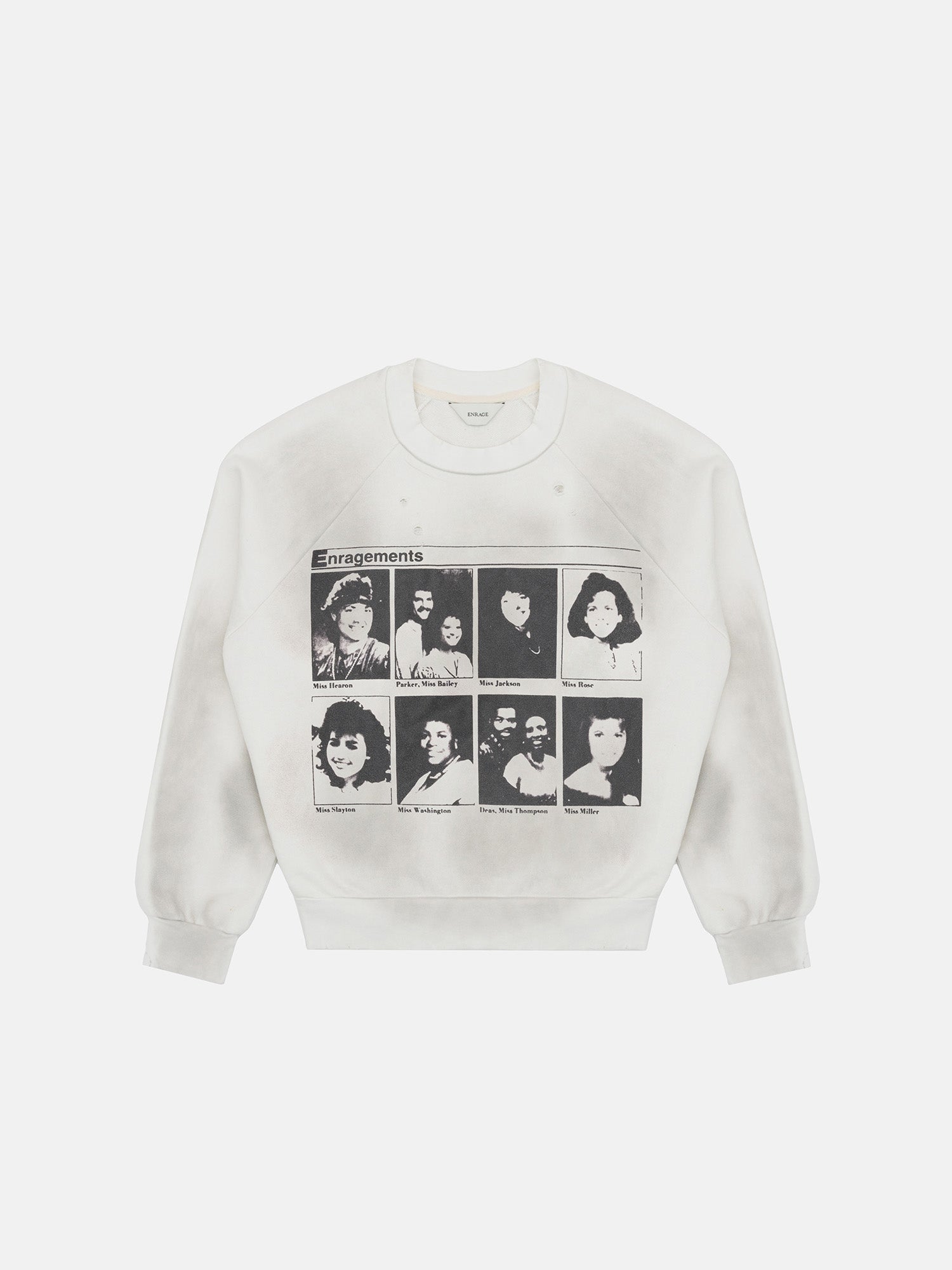 VINTAGE CREWNECK - DIRTY WHITE ENRAGEMENTS-Fineriform