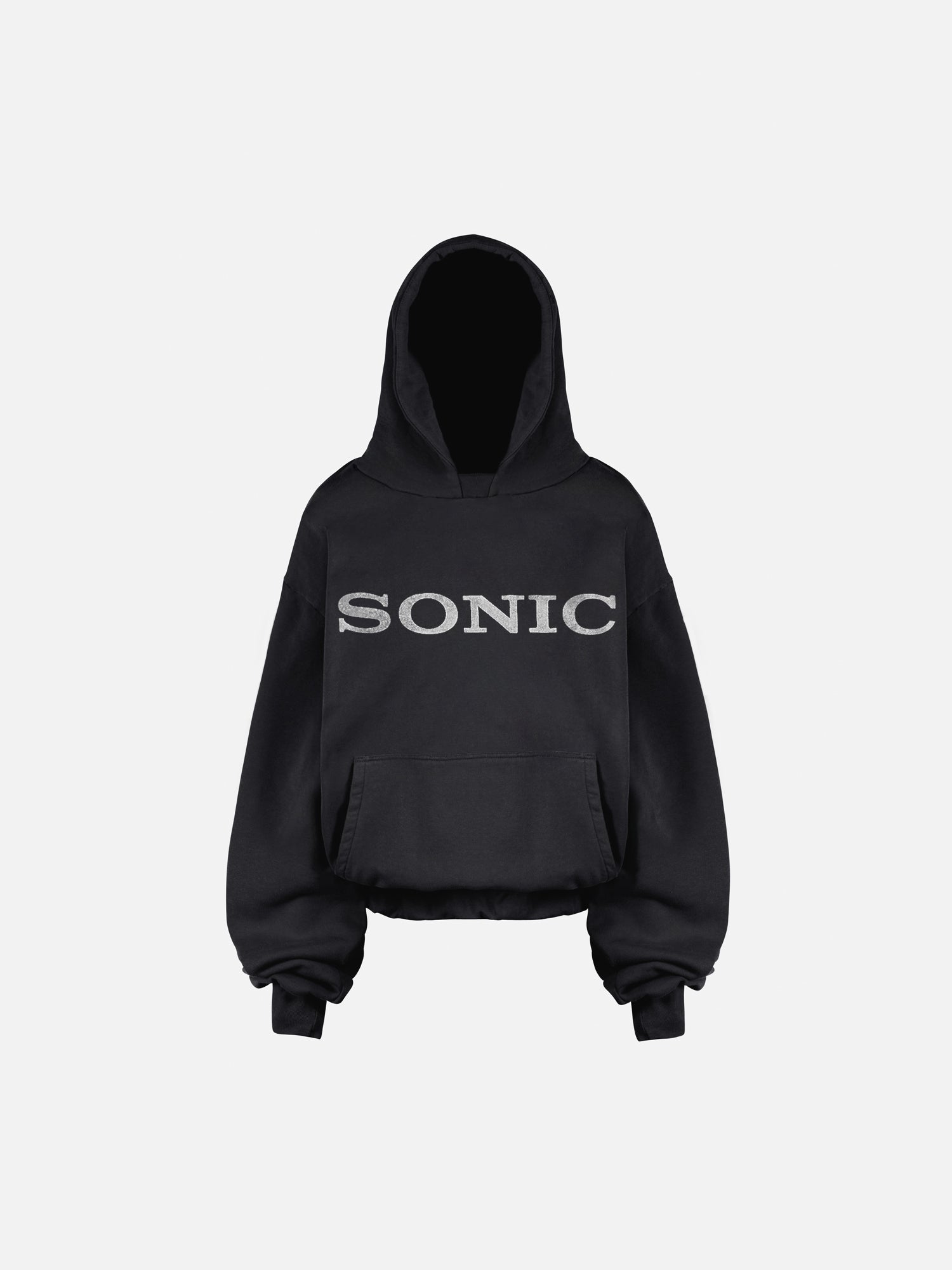 THE SONIC HOODIE - VINTAGE BLACK-Fineriform