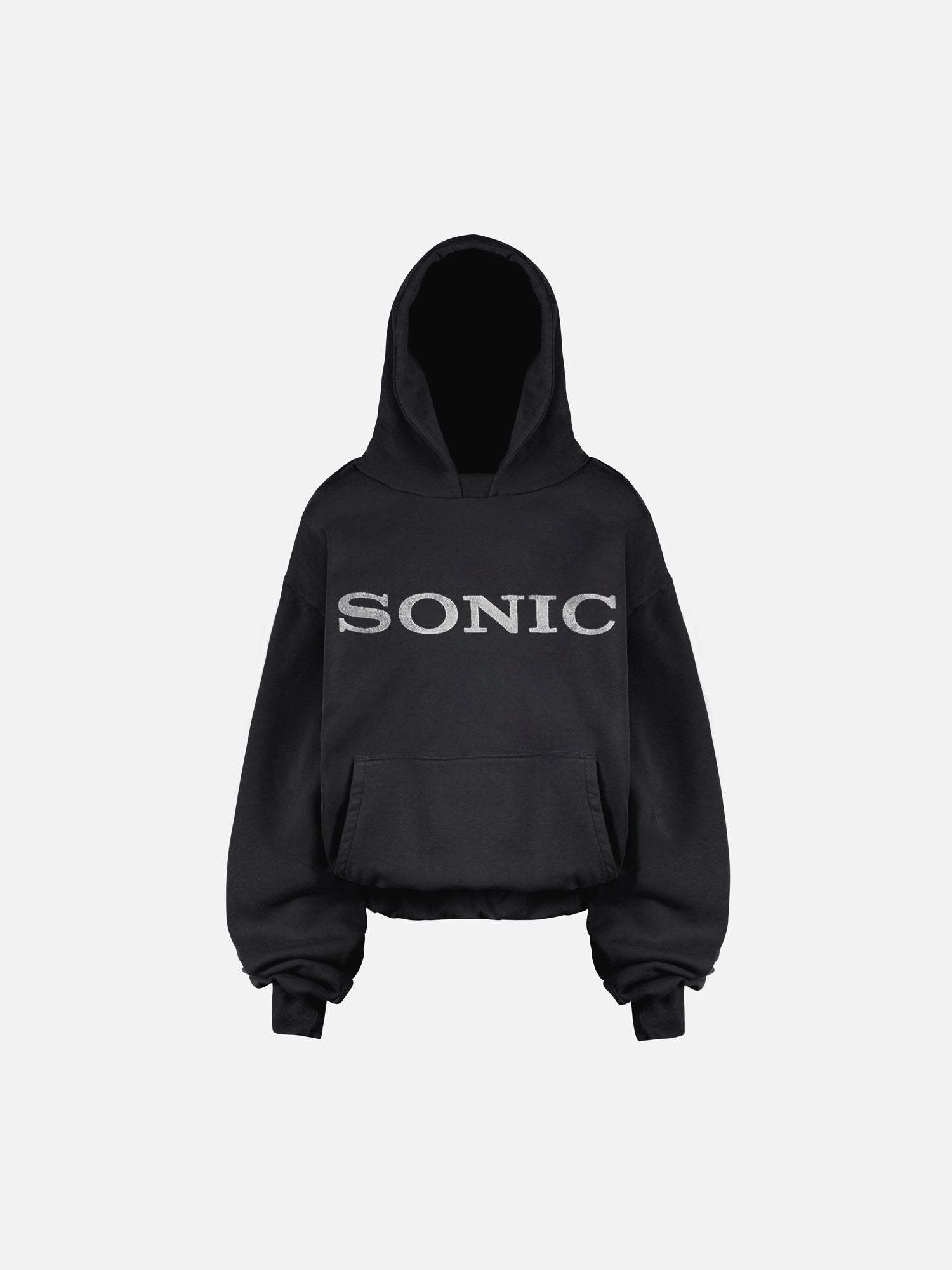 THE SONIC HOODIE - VINTAGE BLACK-Fineriform
