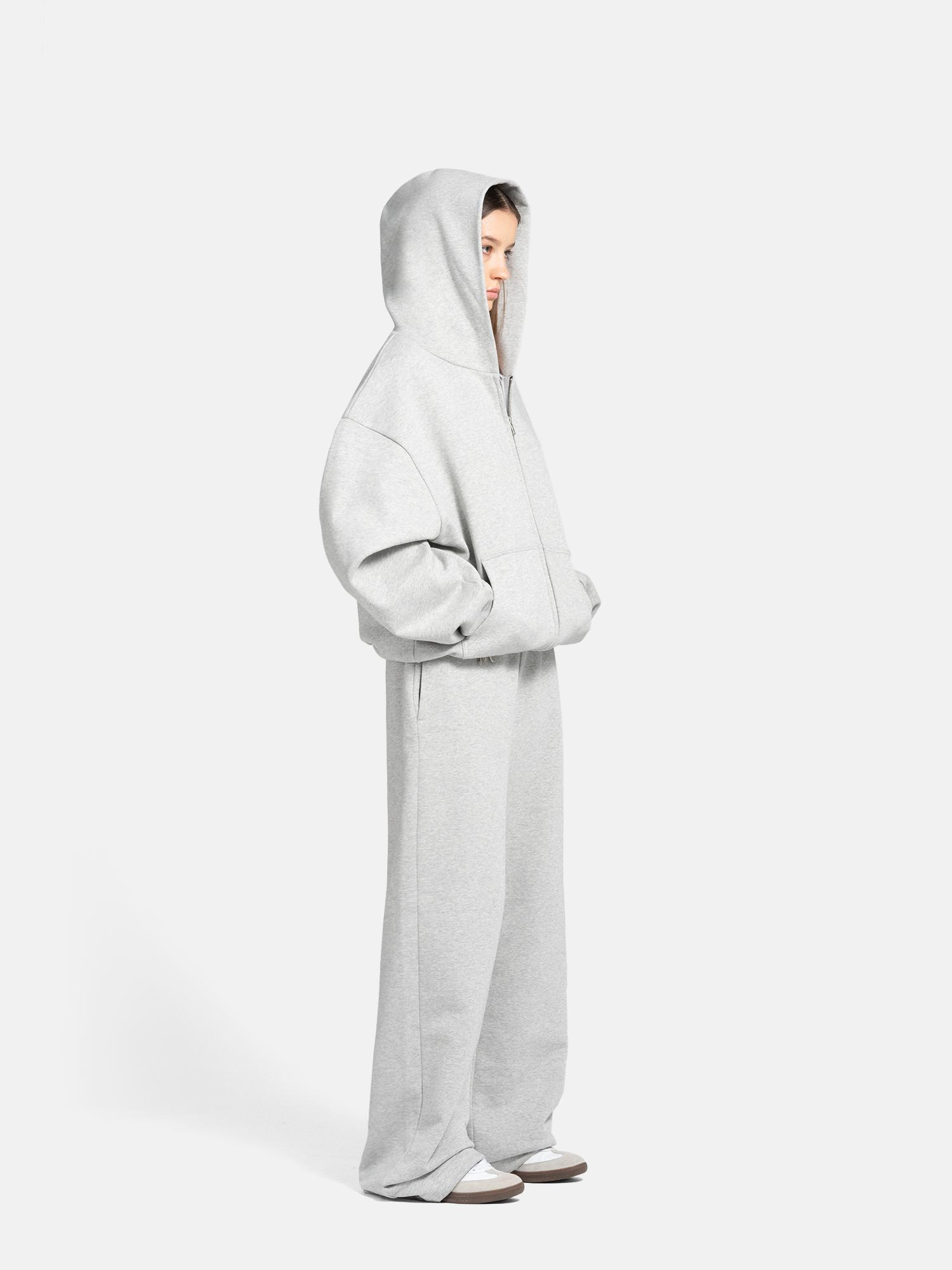 THE BLANC SWEATPANTS - GRAY-Fineriform
