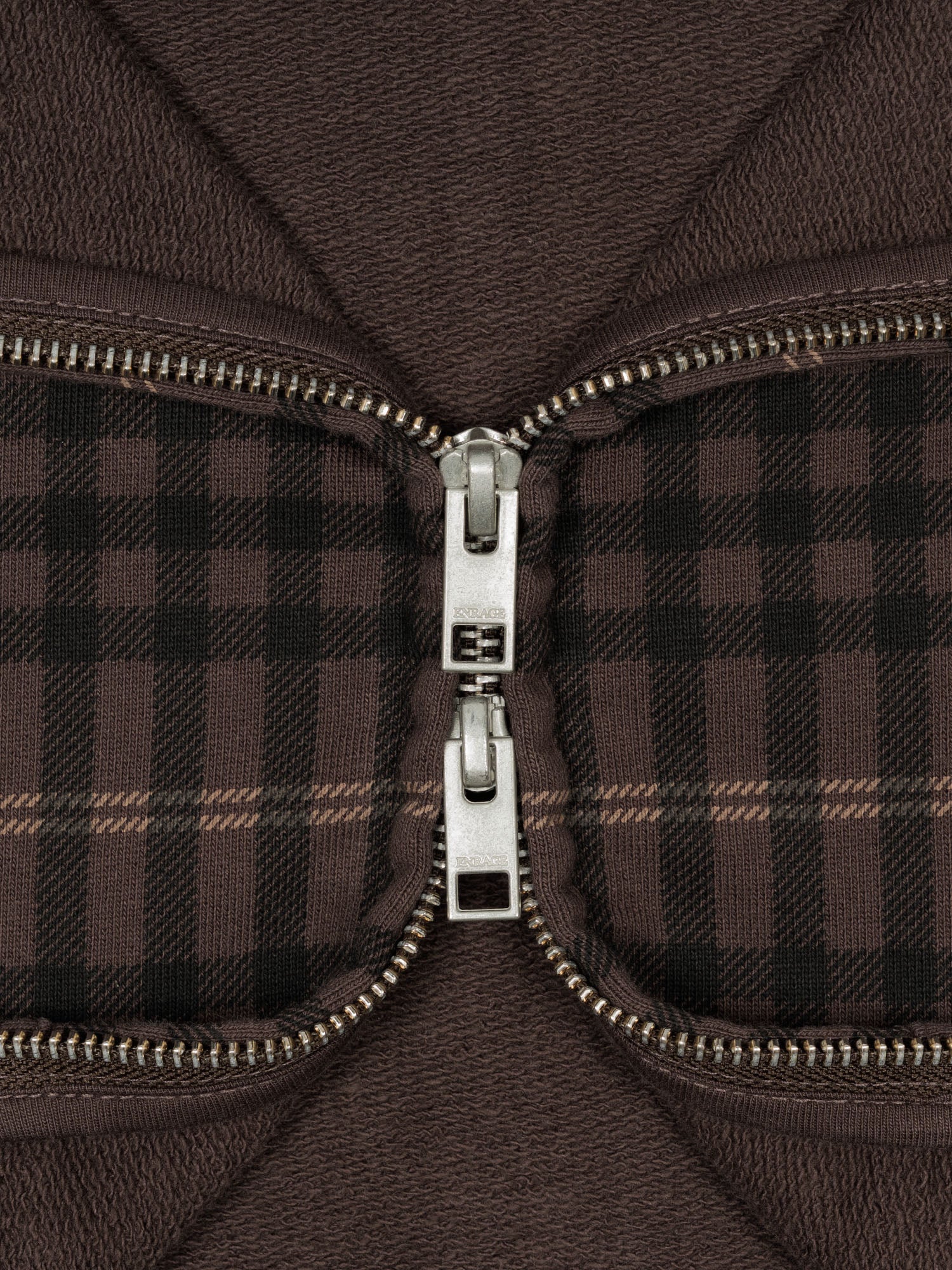 THE BLANC ZIP HOODIE - TARTAN-Fineriform