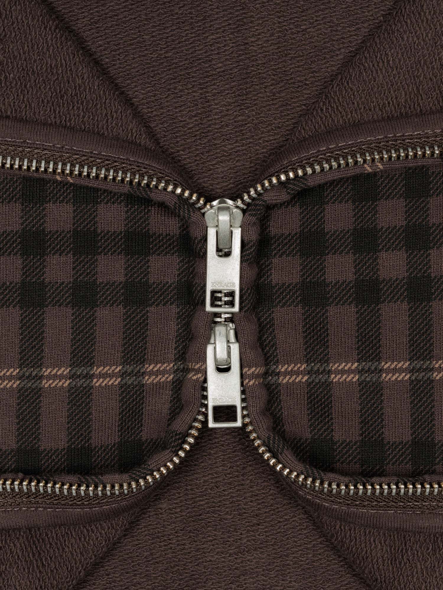 THE BLANC ZIP HOODIE - TARTAN-Fineriform