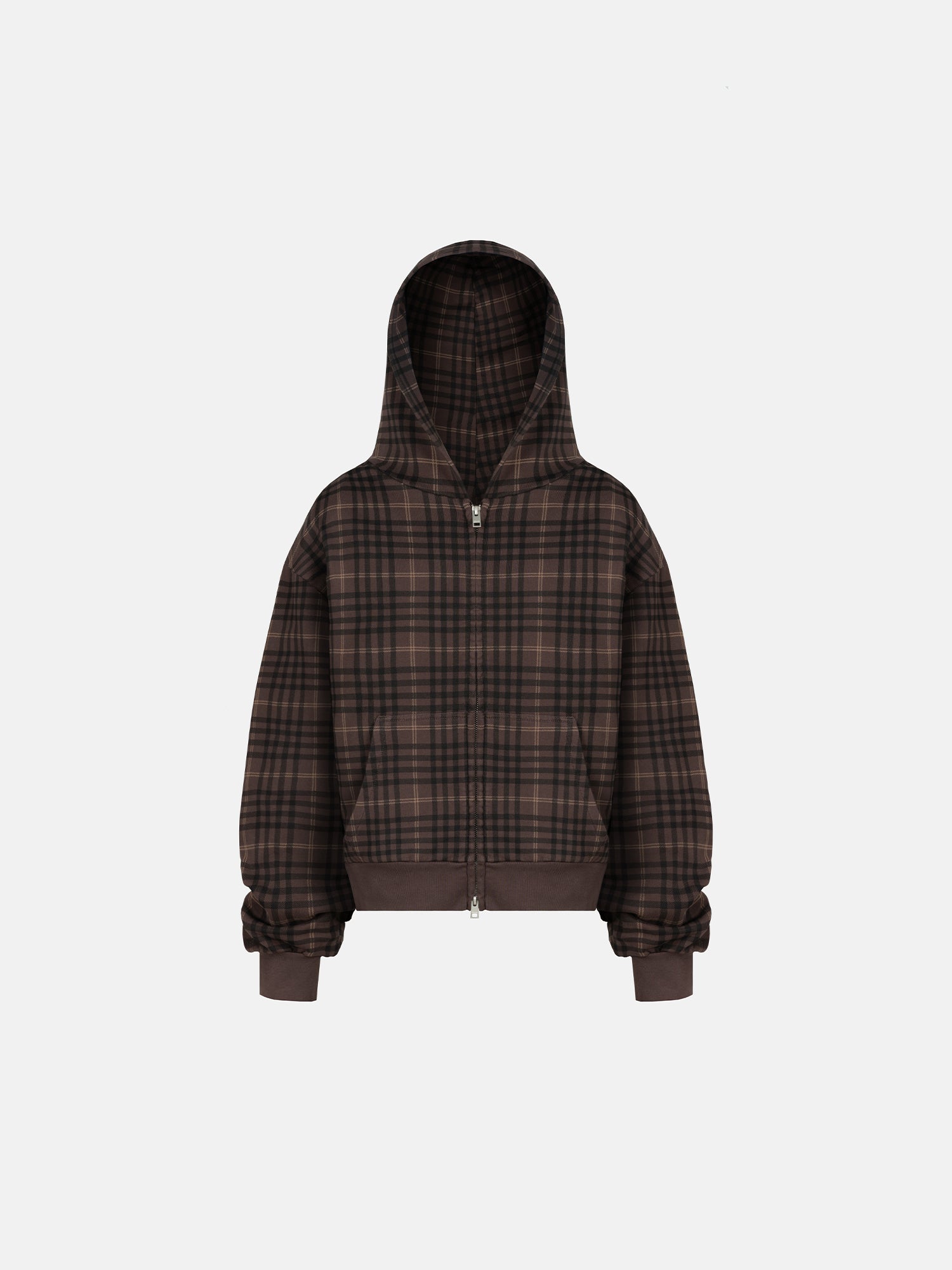 THE BLANC ZIP HOODIE - TARTAN-Fineriform