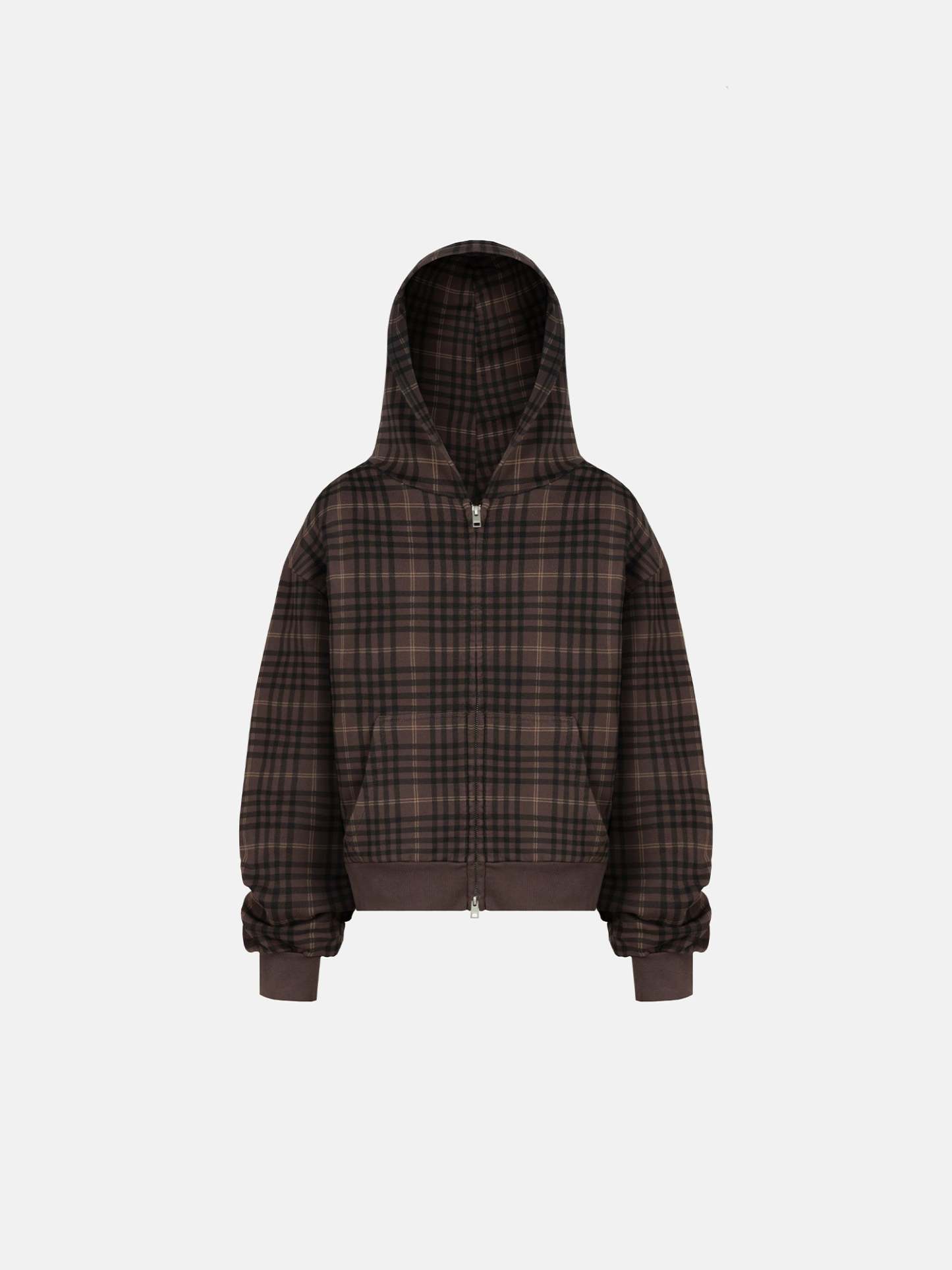 THE BLANC ZIP HOODIE - TARTAN-Fineriform