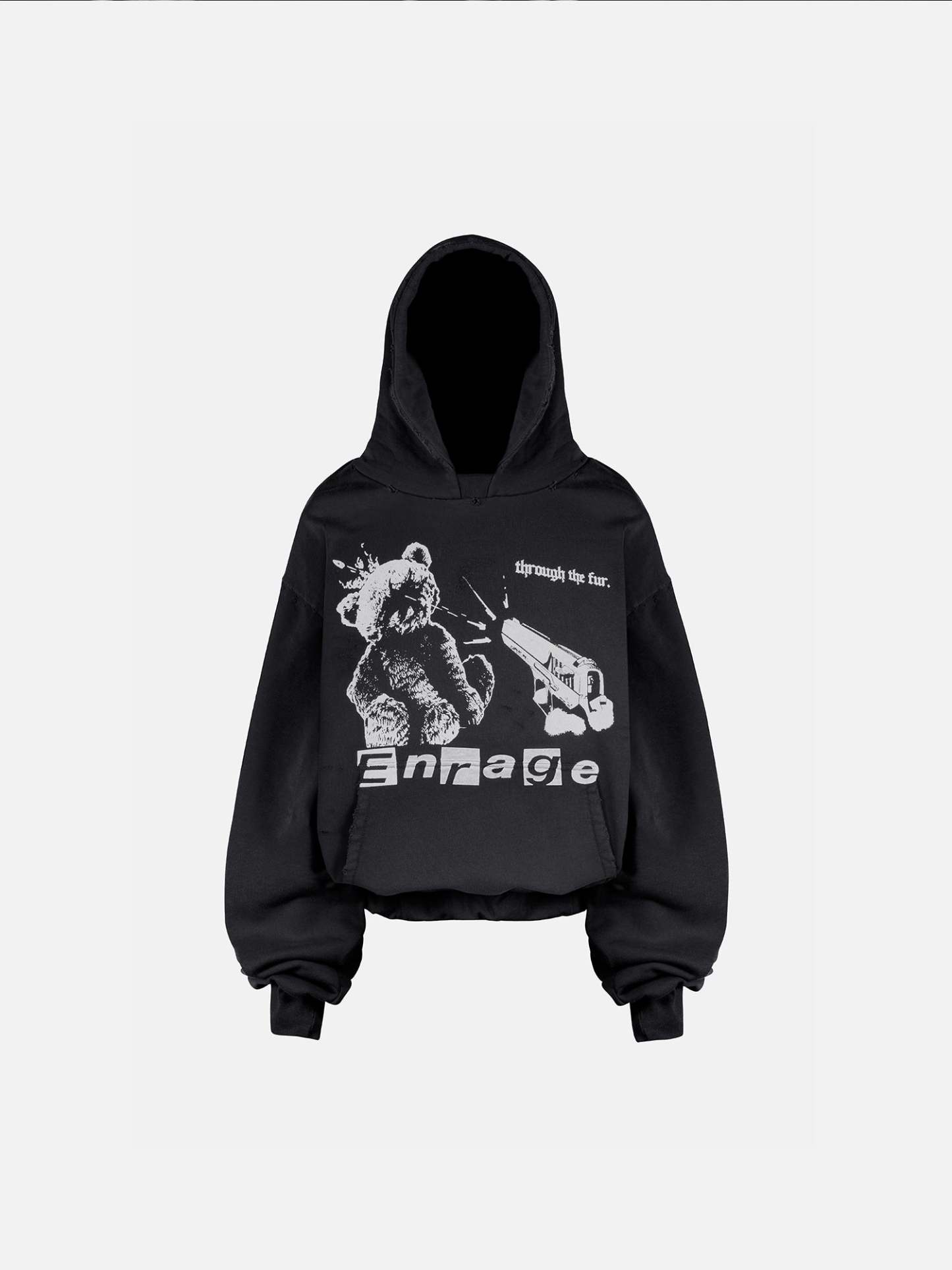 TEDDY HOODIE - VINTAGE BLACK-Fineriform