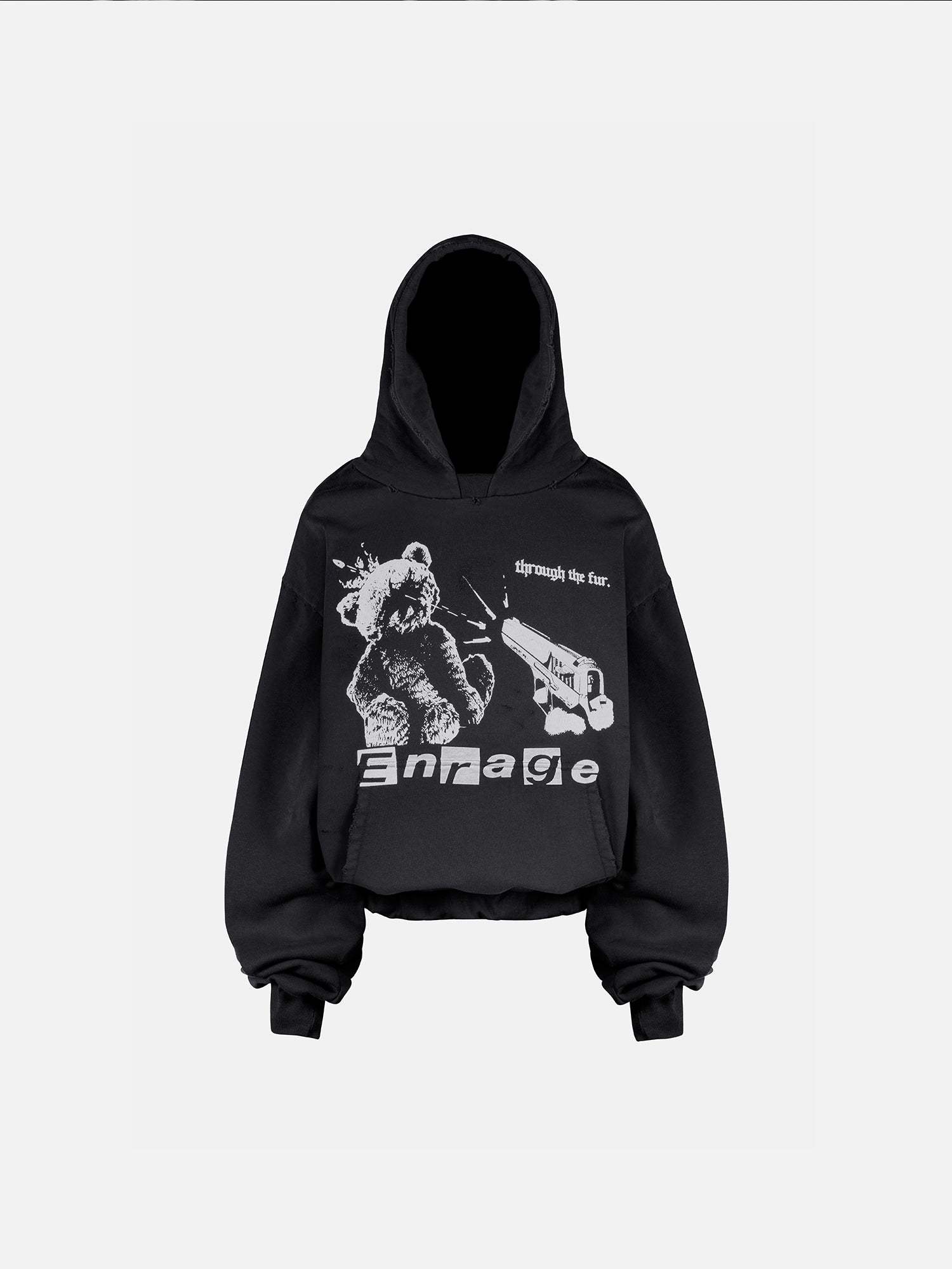 TEDDY HOODIE - VINTAGE BLACK-Fineriform