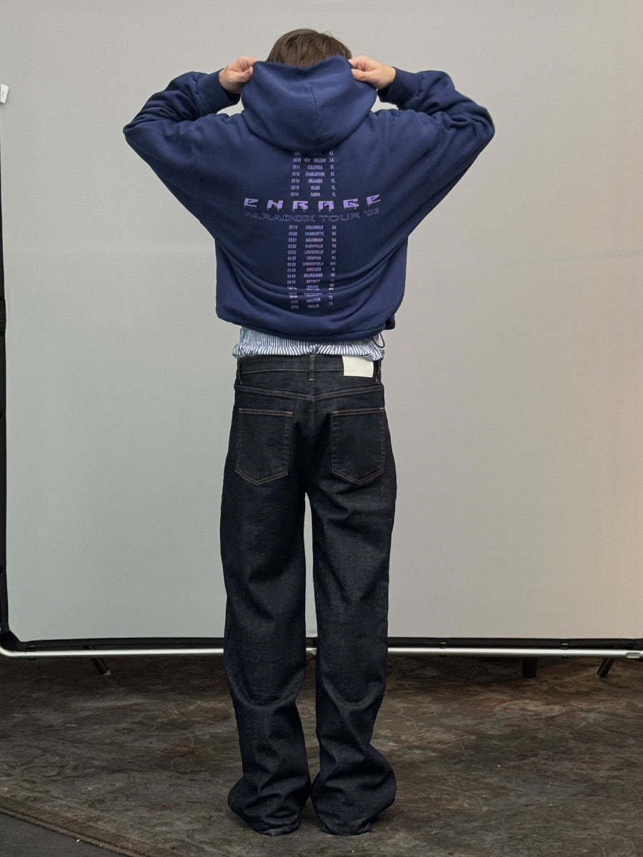 THUNDER HOODIE - VINTAGE NAVY-Fineriform