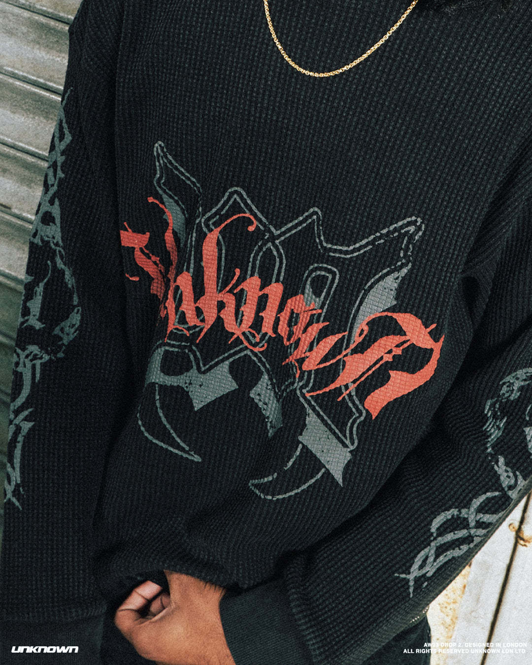 VINTAGE WASHED WAFFLE LONGSLEEVE-Fineriform