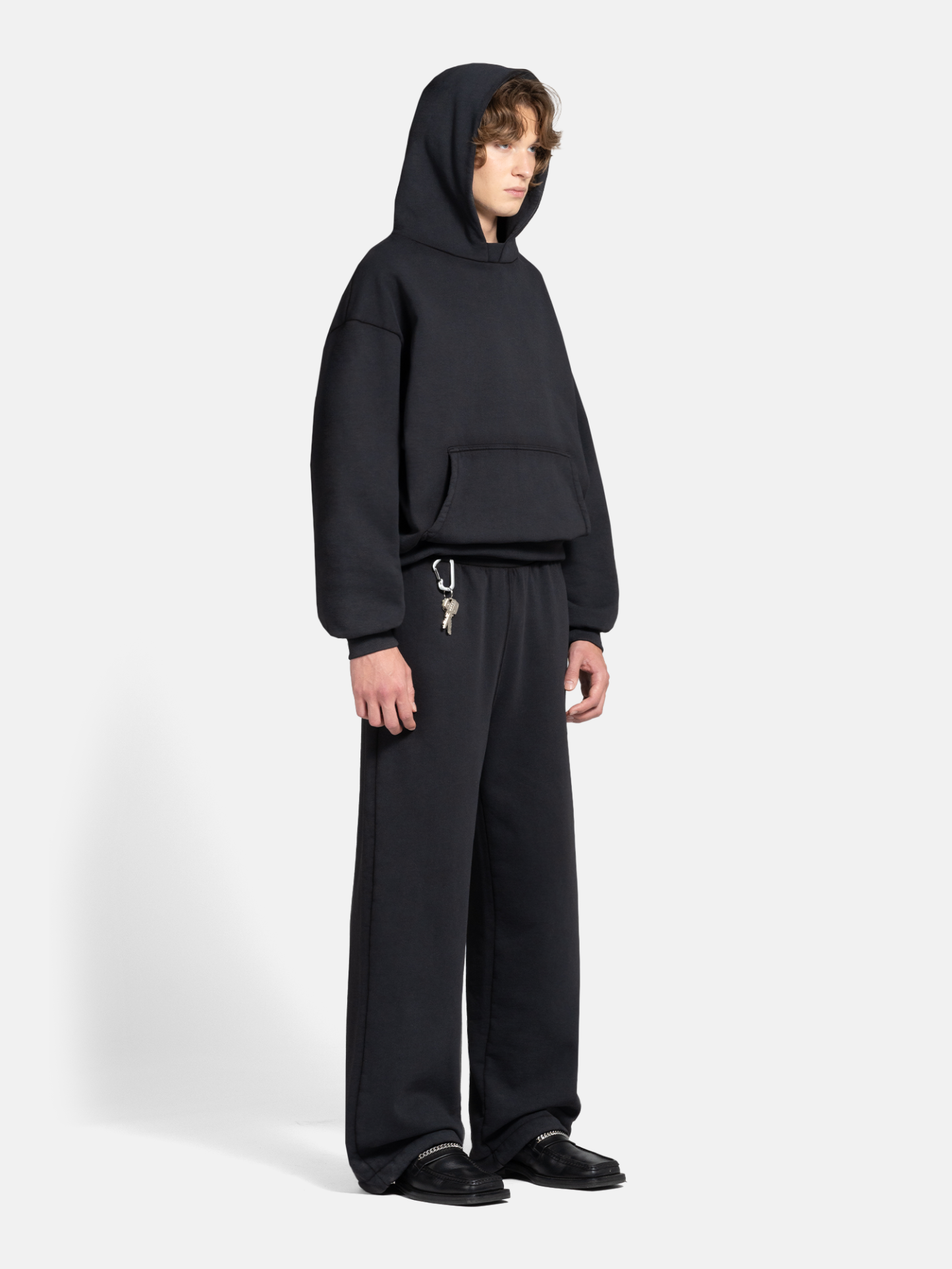 THE BLANC SWEATPANTS - VINTAGE BLACK-Fineriform