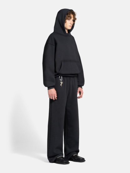 THE BLANC SWEATPANTS - VINTAGE BLACK-Fineriform
