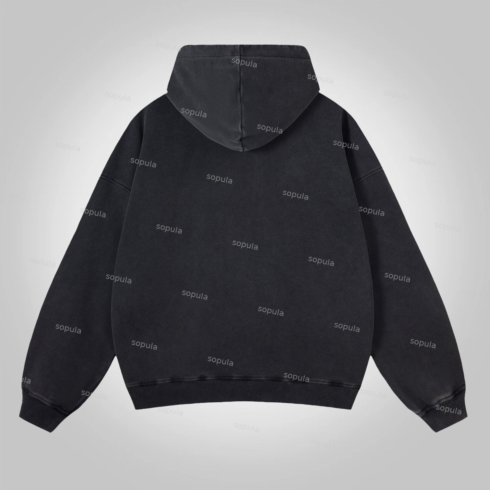 Sopula Vintage Warzone Peace Club Graphic Washed Zip-Up Hoodie-Fineriform