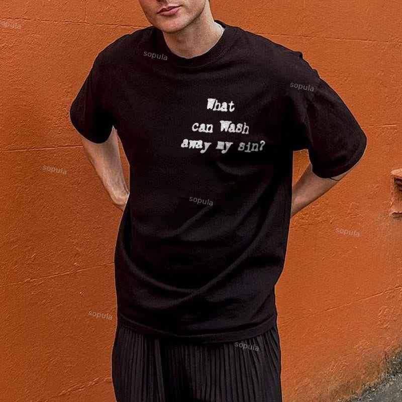 Sopula Nothing But The Blood Of Jesus Print T-Shirt-Fineriform