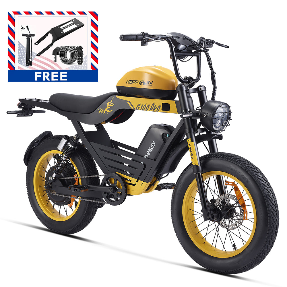 HappyRun G100 Pro 6000W Electric Bike Dual Battery