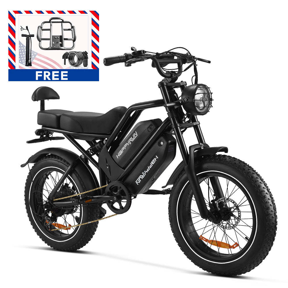 HappyRun G70 2000W Dual Battery Fast Electric Cargo Bike for Sale