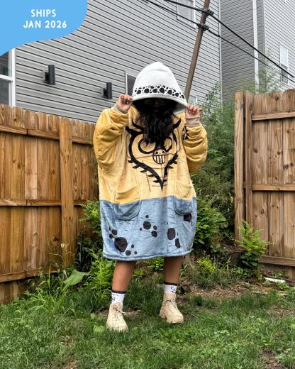 Heart Pirate Reversible Blanket Hoodie