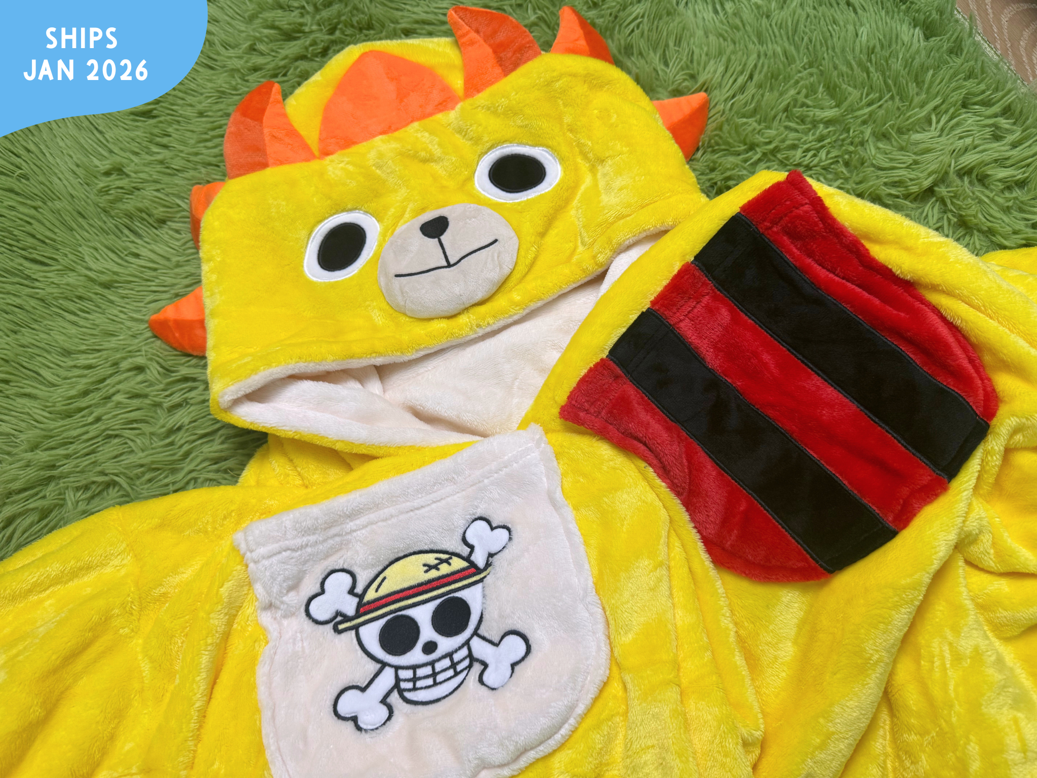 Pirate Ship Reversible Blanket Hoodie