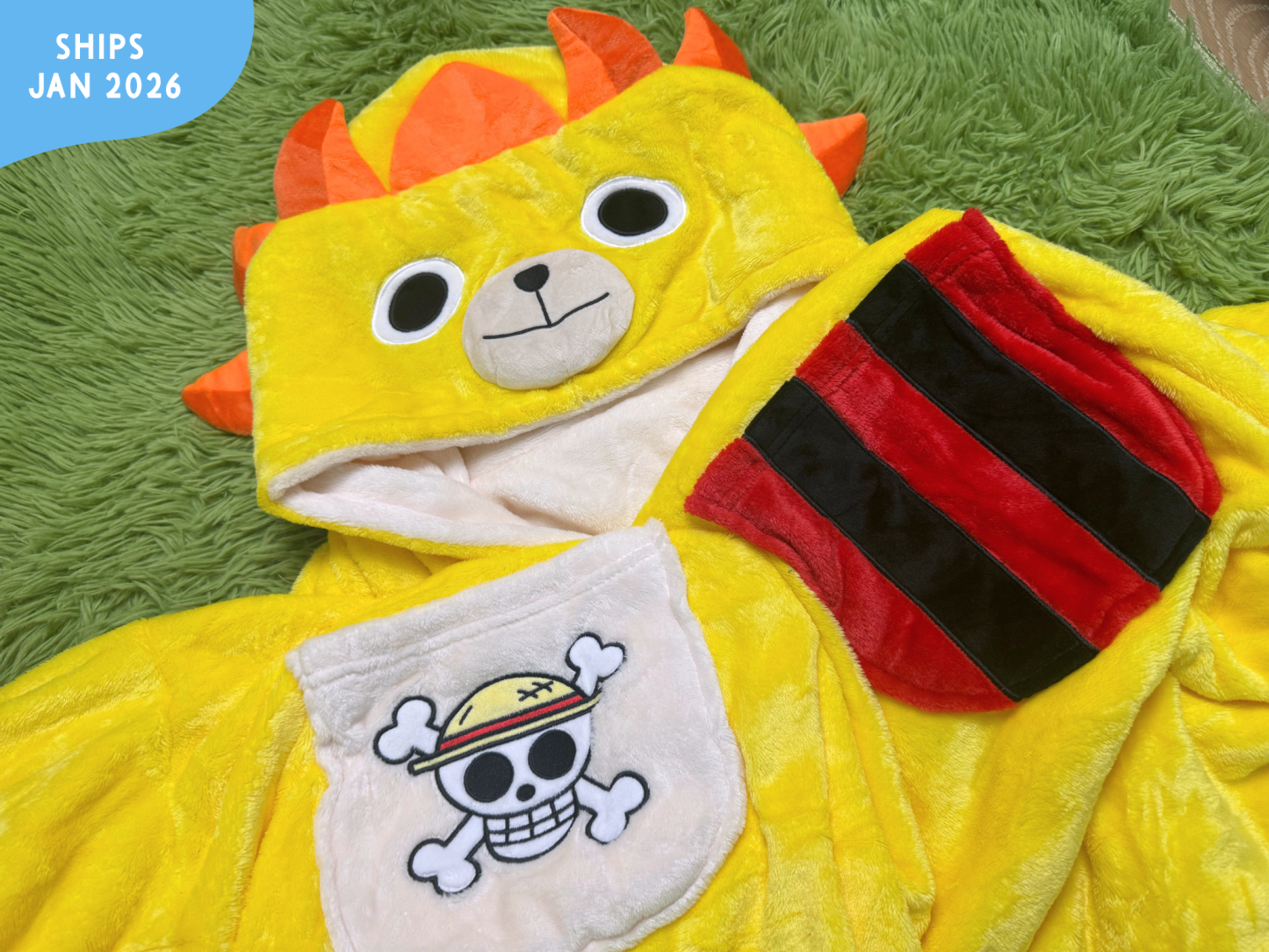 Pirate Ship Reversible Blanket Hoodie