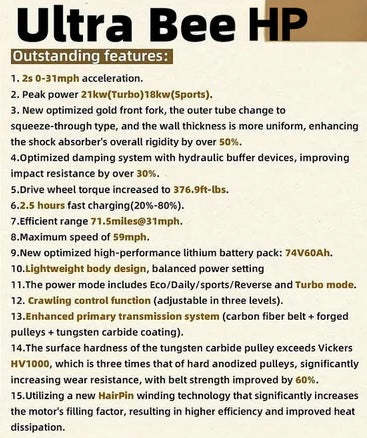 2025 SURRON ULTRA BEE HP 21KW
