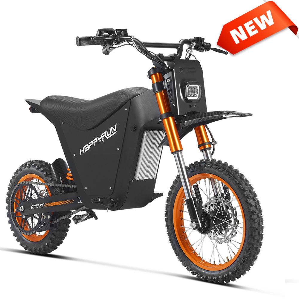 HappyRun G300 SE Electric Mini Dirt Bike with Mid-Drive for Teens & Adults