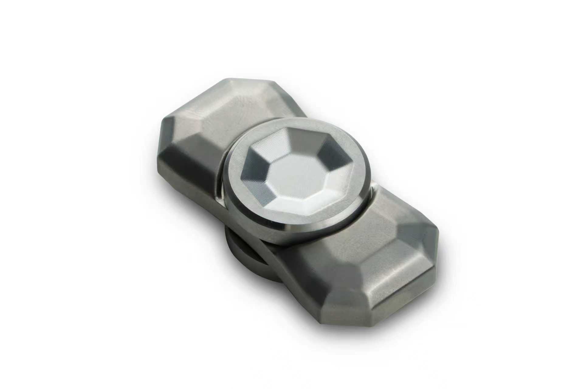 Bar Crystal Plus Fidget Spinner – Titanium Version