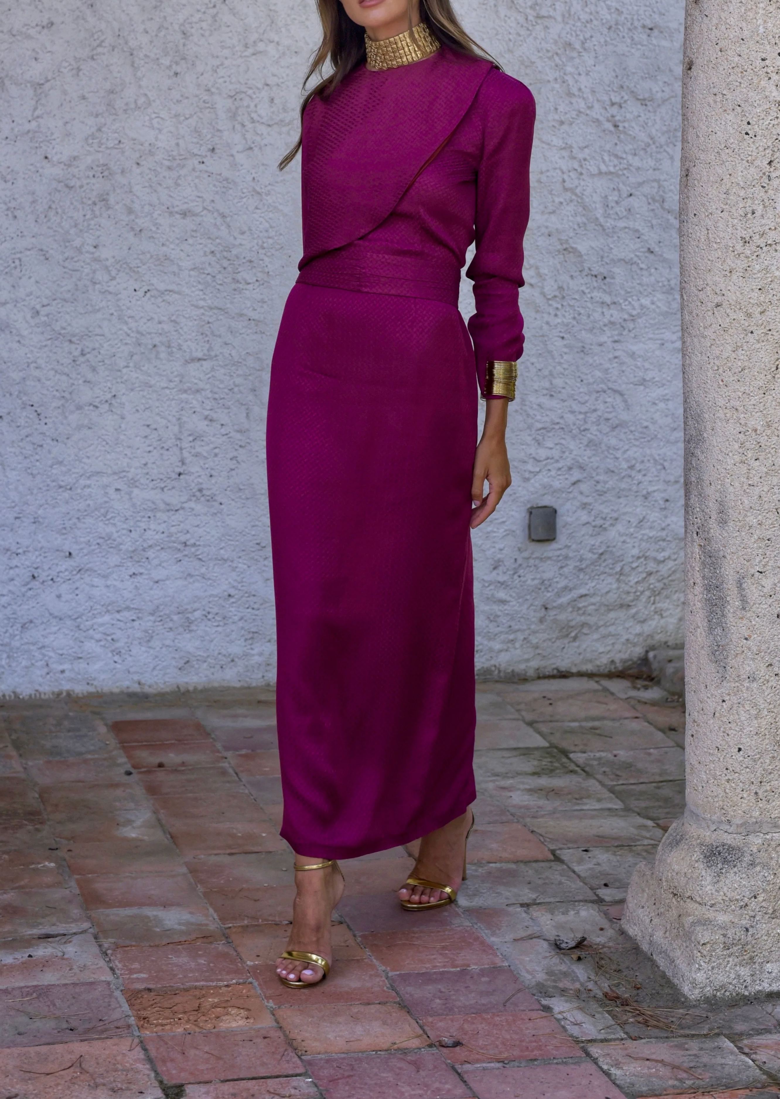 Vestido Níquel berenjena