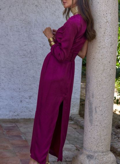 Vestido Níquel berenjena