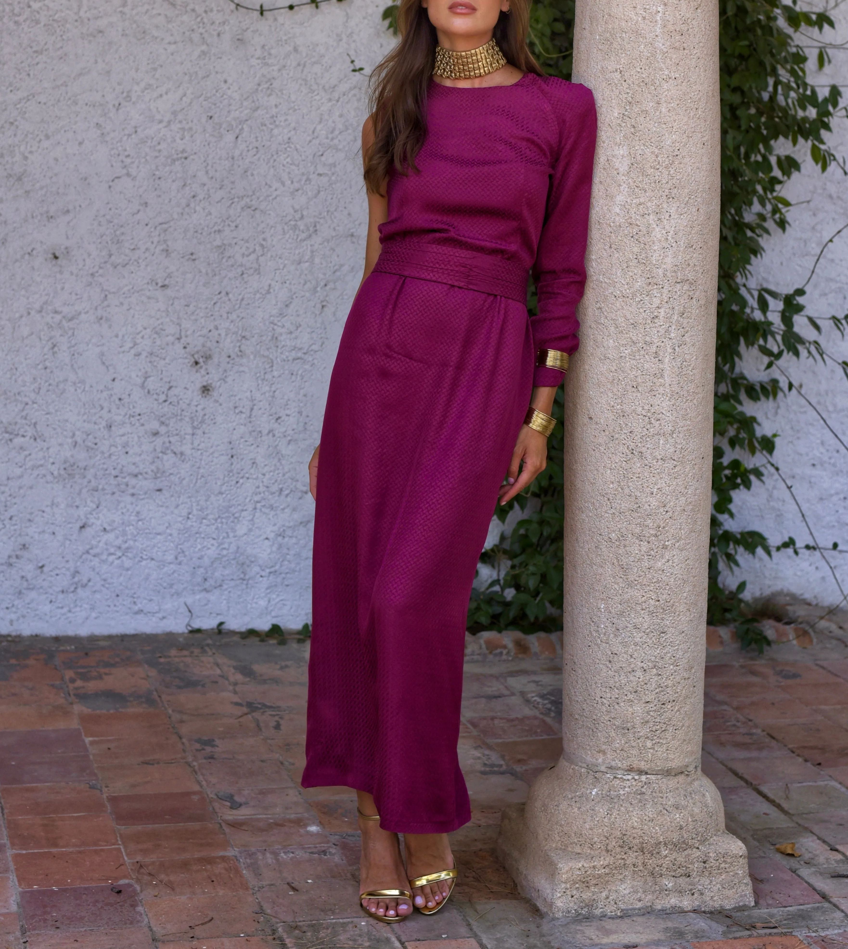 Vestido Níquel berenjena