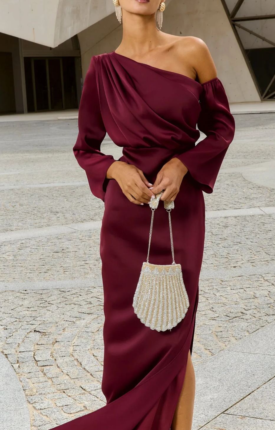 Vestido Siracusa Burdeos